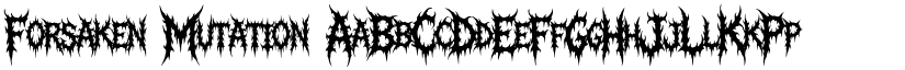 Forsaken Mutation font