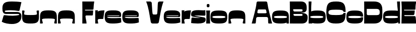 Sunn Free Version font download
