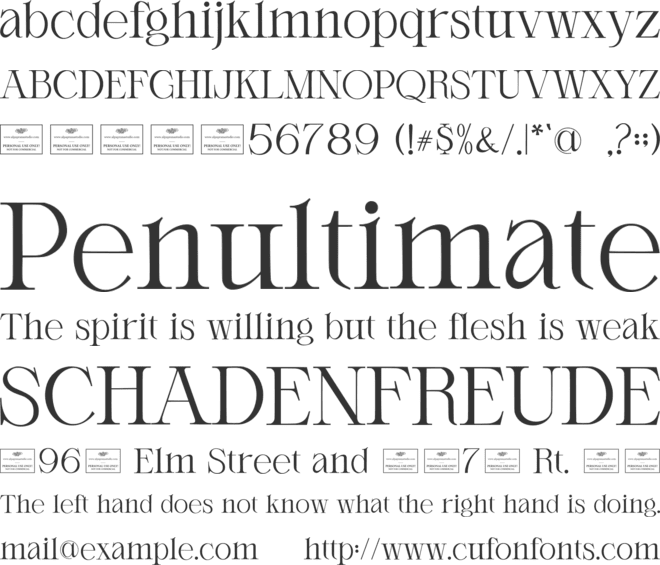 Orlington Free font preview
