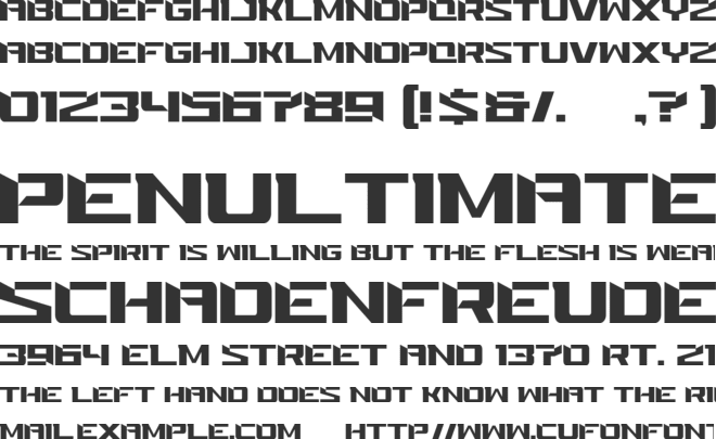 corgan font preview