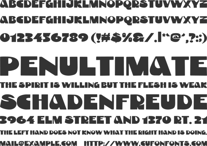 Bagle font preview