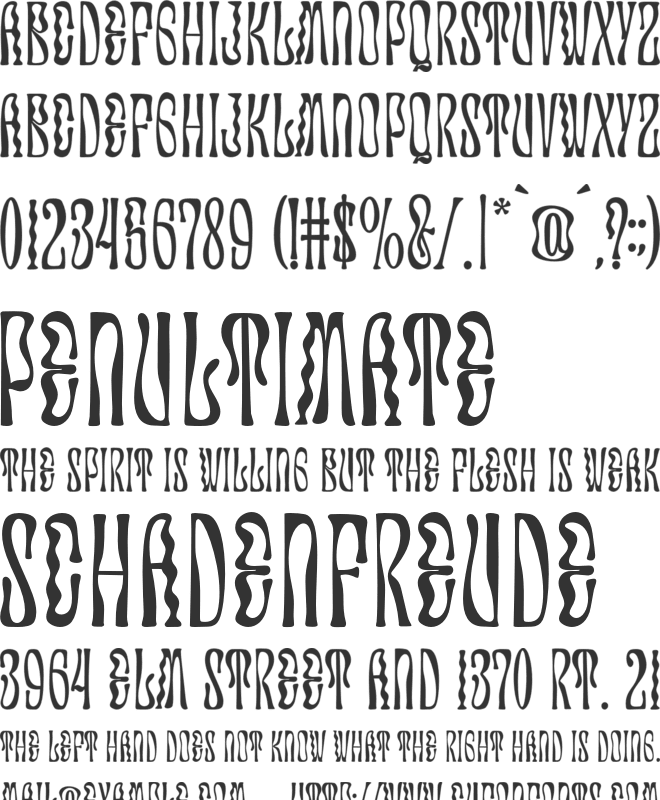 Spicebar font preview