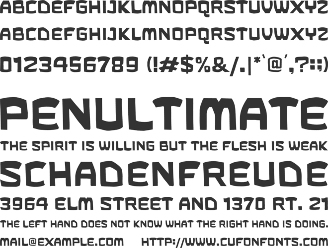 Mabros font preview