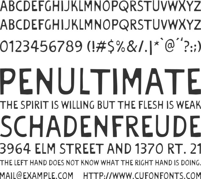 Funker font preview