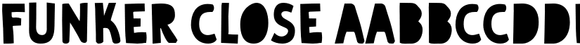 Funker Close font