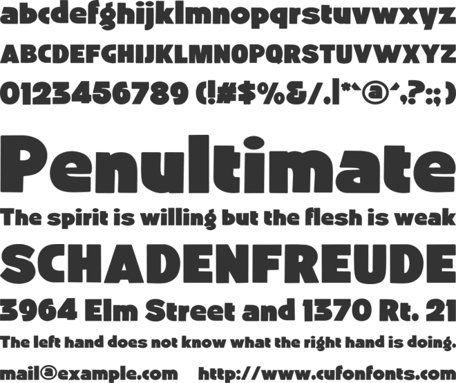 Fuego block font preview