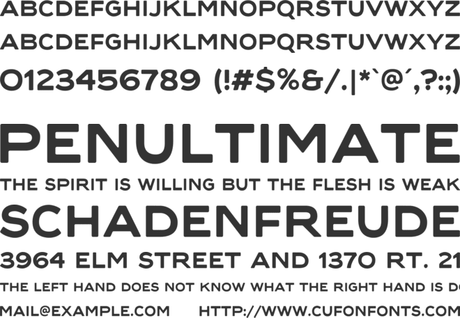 Darte font preview