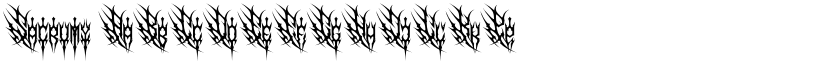 Sacrumy font