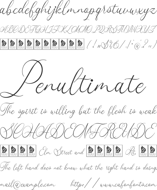 Mafuinka font preview