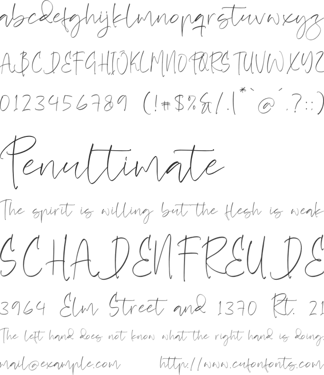 Briliant Diamond font preview