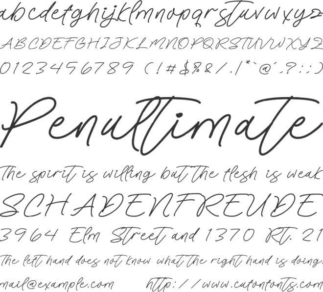 Coastal Dreams font preview