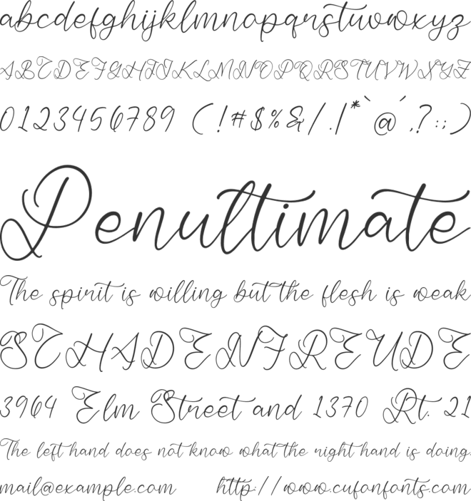 Boldful Starlight font preview