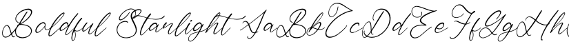 Boldful Starlight font