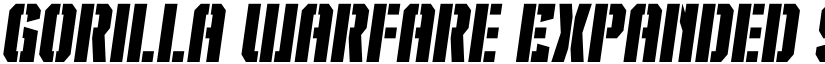 Gorilla Warfare Expanded SemIt font