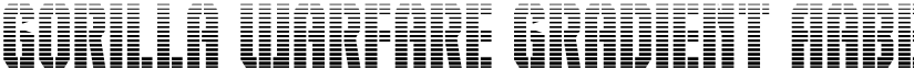 Gorilla Warfare Gradient font