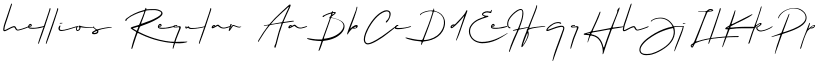 hellios Regular font