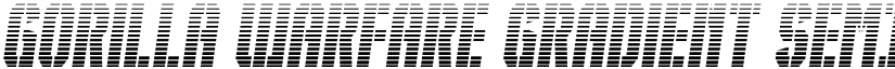 Gorilla Warfare Gradient SemIt font