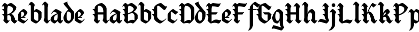 Reblade font download