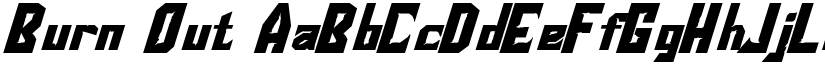 Burn Out font download