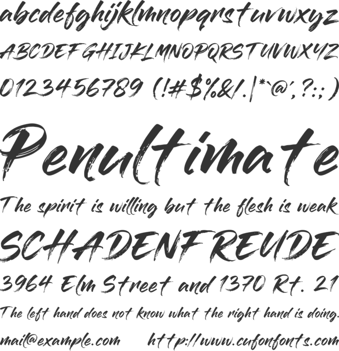 Blazing Hollow Personal Use font preview