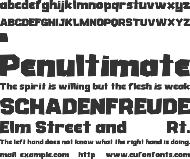 DRULTE LATTE font preview