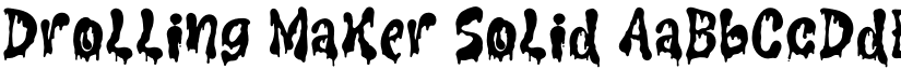 Drolling Maker Solid font