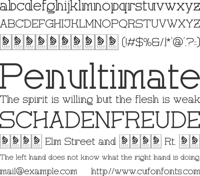 Corina Elegant font preview