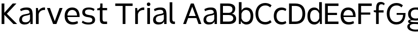 Karvest Trial font download