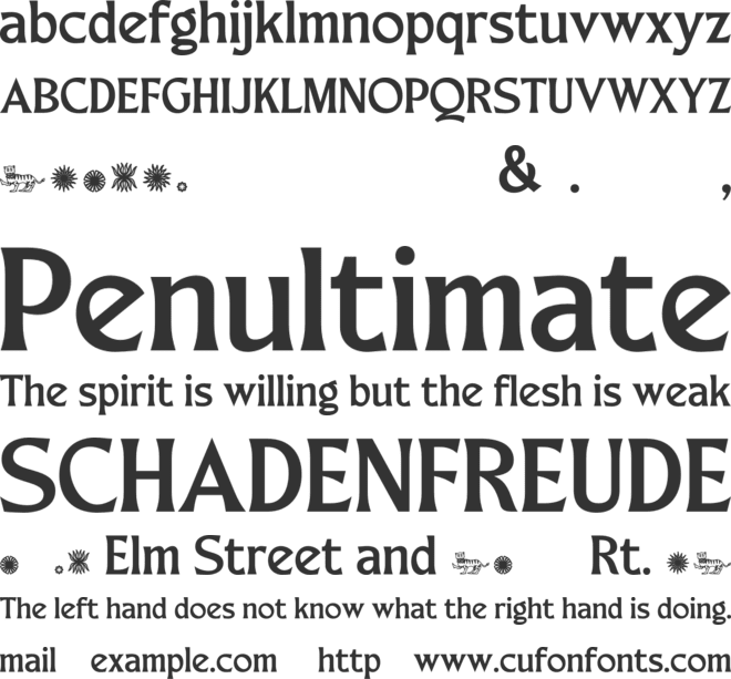 Merchad font preview
