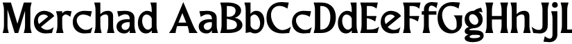 Merchad font
