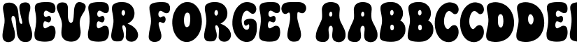 Never Forget font