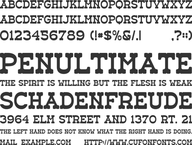 Kenza font preview