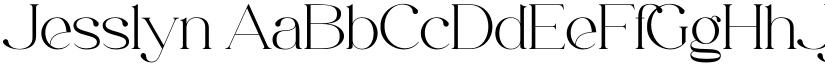 Jesslyn font