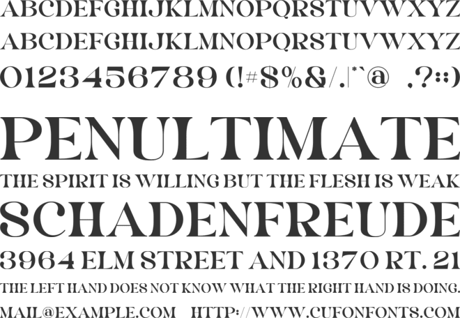 Jackie font preview