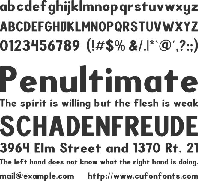 Creator Genius font preview