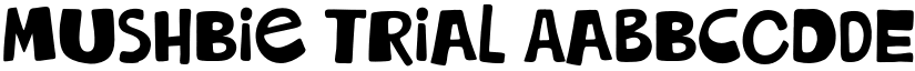 Mushbie Trial font download