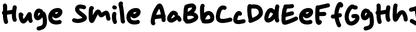 Huge Smile font download