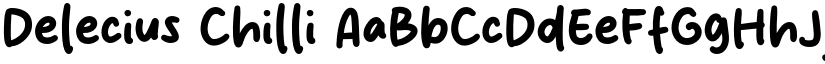 Delecius Chilli font