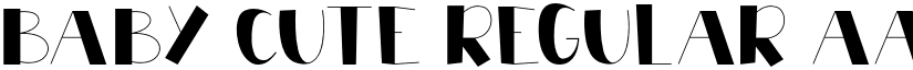 BABY CUTE Regular font