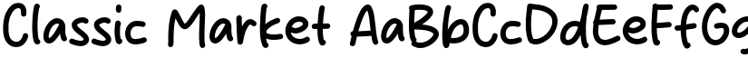 Classic Market font