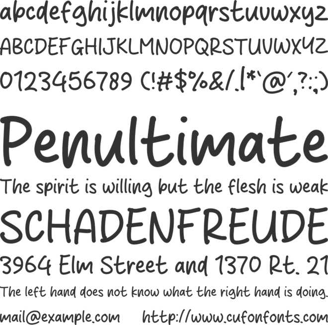 Original Salmon font preview