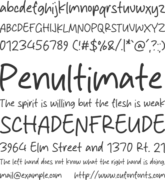 Privilege People font preview