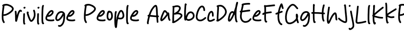 Privilege People font download