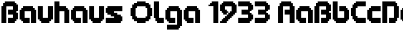 Bauhaus Olga 1933 font
