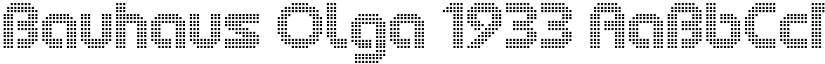 Bauhaus Olga 1933 font download