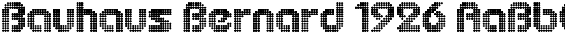 Bauhaus Bernard 1926 font