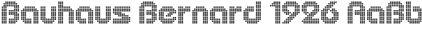 Bauhaus Bernard 1926 font