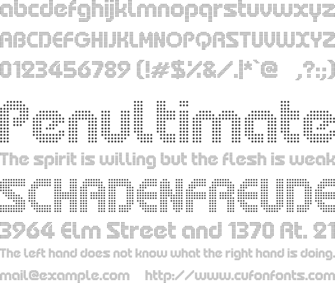 Bauhaus Bernard 1926 font preview