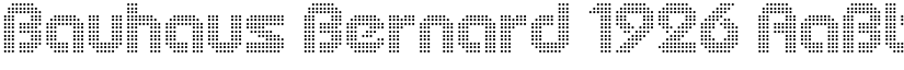 Bauhaus Bernard 1926 font download