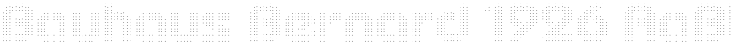 Bauhaus Bernard 1926 font